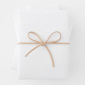 Weißes Halbglanzpapier Geschenkpapier Set (Beispiel)