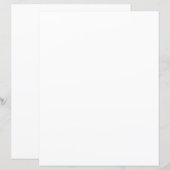 Weißes Halbglaspapier (Vorne/Hinten)