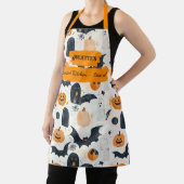 Weißes Halloween mit Gespenstern, Pumpkins und Fle Schürze (InSitu)