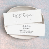 Weißes handgeschriebenes Script-Stuhlvorlagendispl