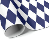 Weißes Harlequin-Wrapping Paper Geschenkpapier (Rolleneckpunkt)