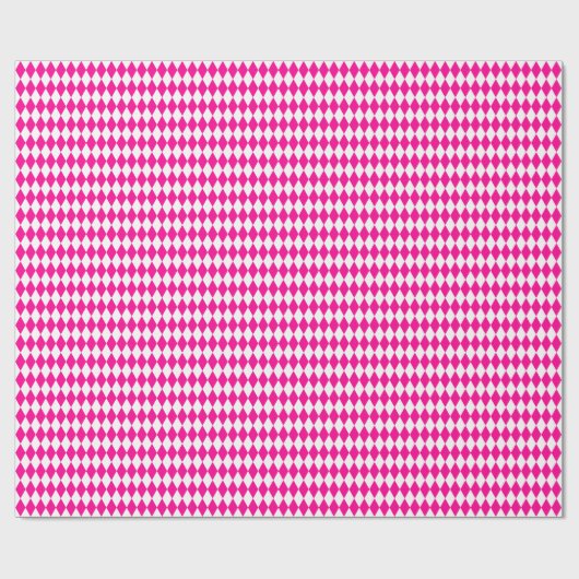 Weißes Harlequin-Wrapping-Papier mit mittlerem Hei Geschenkpapier (Flach)