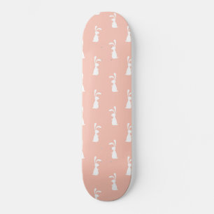 Weißes Häschen Frohe Ostern Mädchen Rosa Pastell F Skateboard