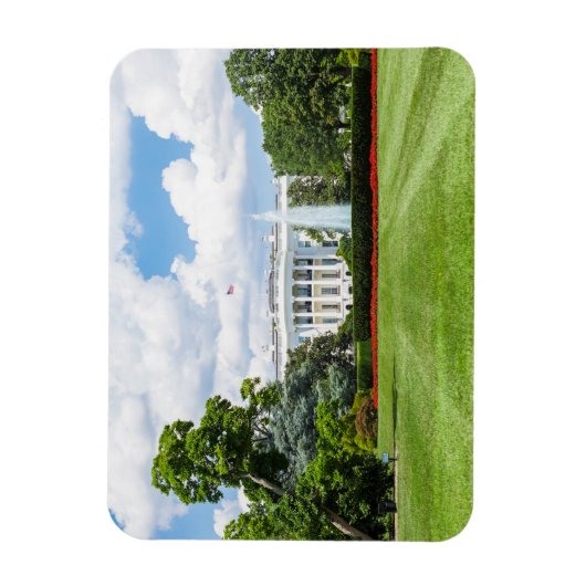 Weißes Haus 1 Magnet (Vertikal)