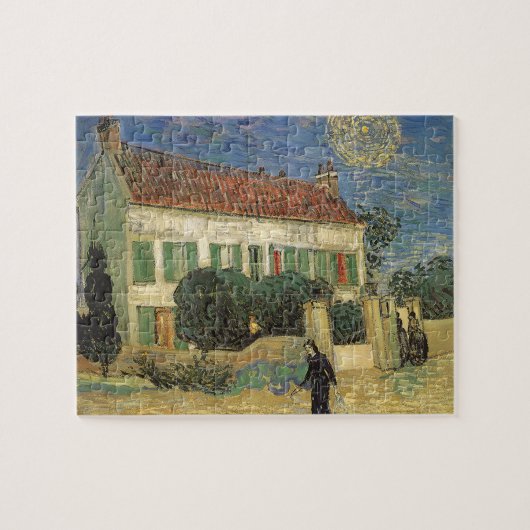 Weißes Haus am Abend von Vincent van Gogh Puzzle (Horizontal)