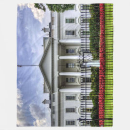 WEISSES HAUS FLEECEDECKE