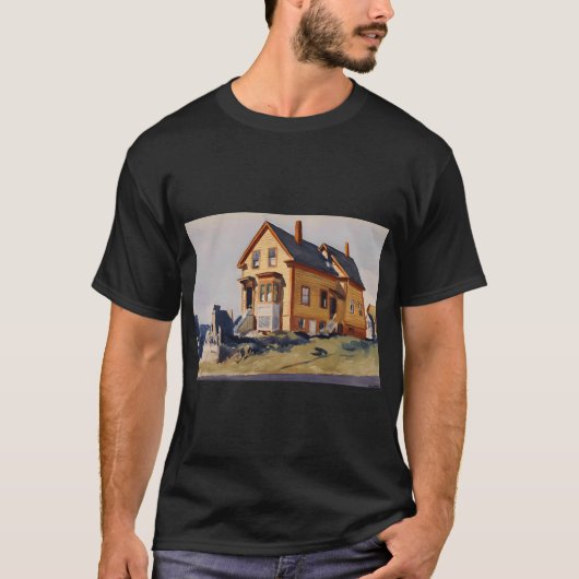Weißes Haus mit Dachgaube Edward Hopper T-Shirt (Vorderseite)