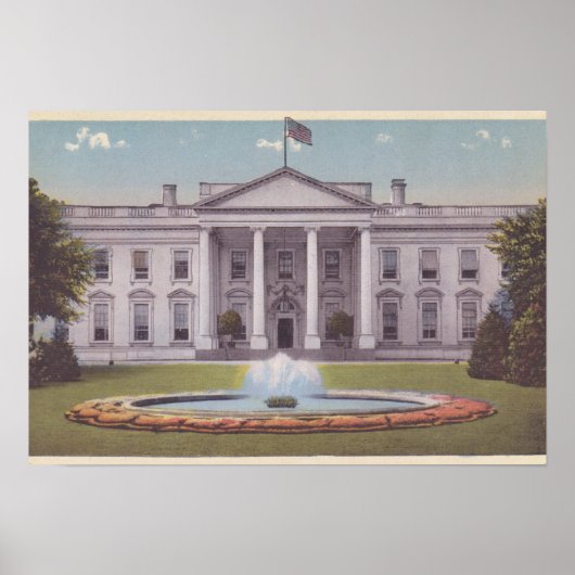 Weißes Haus Washington DC Poster (Vorne)