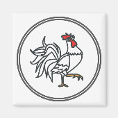 Weißes Häuschen - Garnelen-Sammlung Magnet (Vorne)