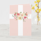 Weißes Heiliges Kreuz und Bouquet Karte (Gelbe Blume)