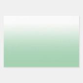 Weißes, hellgelbes Rosa und Minzgrün Ombre Mix Geschenkpapier Set (Vorderseite)