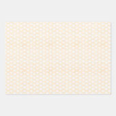 Weißes Herz auf Cremmilch Geschenkpapier Set (Vorderseite 2)