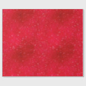 Weißes Herz auf Rot Geschenkpapier (Flach)