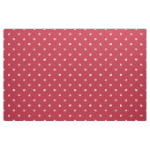 Weißes Herz auf Rot Stoff (Fat Quarter (45,7 x 55,9 cm))