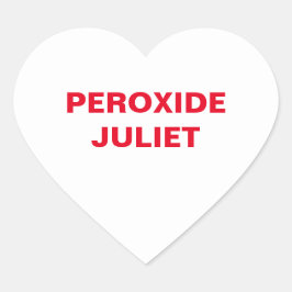 Weißes Herz Herz-Aufkleber