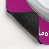 Weißes Herz - I Liebe You Mousepad (Ecke)