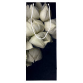 "Weißes Herz in Schwarz" Geschenktüte Für Weinflaschen (Rückseite)