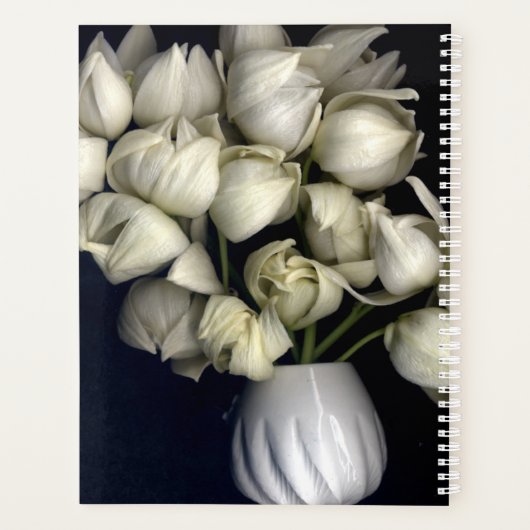 "Weißes Herz in Schwarz" Planer (Rückseite)