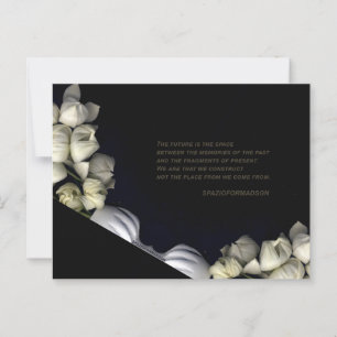 "Weißes Herz in Schwarz vom Mond" & Future Postkarte