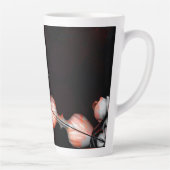 "Weißes Herz in Schwarz von der Sonne" Milchtasse (Rechts)