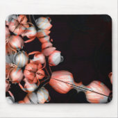 "Weißes Herz in Schwarz von der Sonne" Mousepad (Vorne)