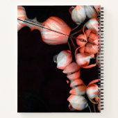 "Weißes Herz in Schwarz von der Sonne" Notizblock (Rückseite)