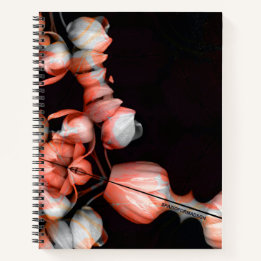 "Weißes Herz in Schwarz von der Sonne" Notizblock