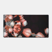 "Weißes Herz in Schwarz von der Sonne" Schreibtischunterlage (Vorderseite)