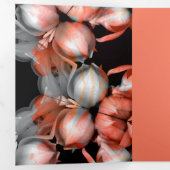 "Weißes Herz in schwarz von Sonne" & Indifferenz Dreifach Gefaltete Urlaubskarte (Innen Erste Seite)