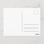 "Weißes Herz in schwarz von Sonne" & Indifferenz Postkarte (Rückseite)