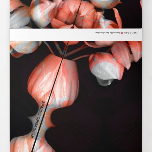 "Weißes Herz in schwarz von Sonne" & Stille Dreifach Gefaltete Urlaubskarte (Rückseite)