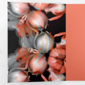 "Weißes Herz in schwarz von Sonne" & Zweifel Dreifach Gefaltete Urlaubskarte (Innen Erste Seite)