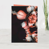 "Weißes Herz in schwarz von Sonne" & Zweifel Karte (Rückseite)