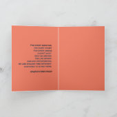 "Weißes Herz in schwarz von Sonne" & Zweifel Karte (Innenseite)