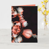 "Weißes Herz in schwarz von Sonne" & Zweifel Karte (Gelbe Blume)