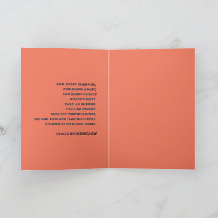 "Weißes Herz in schwarz von Sonne" & Zweifel Karte