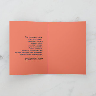 "Weißes Herz in schwarz von Sonne" & Zweifel Karte