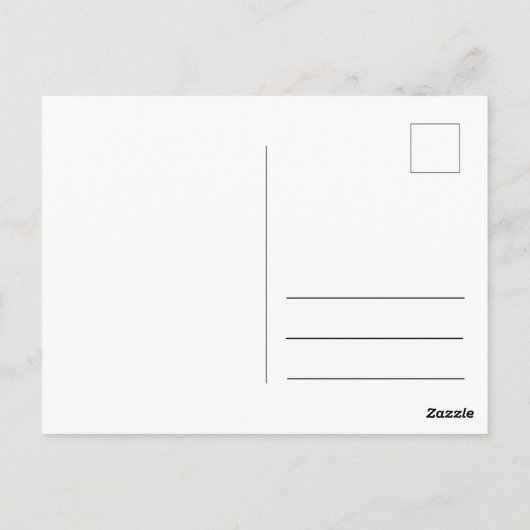 "Weißes Herz in schwarz von Sonne" & Zweifel Postkarte (Rückseite)