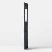 Weißes Herz, schwarz geformt Case-Mate iPhone Hülle (Rückseite / Links)