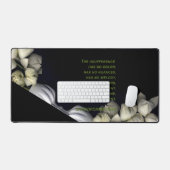 "Weißes Herz schwarz vom Mond" & Indifferenz Schreibtischunterlage (Tastatur & Maus)