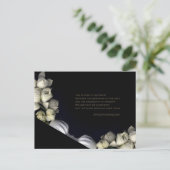 "Weißes Herz schwarz vom Mond" & Zukunft Postkarte (Stehend Vorderseite)