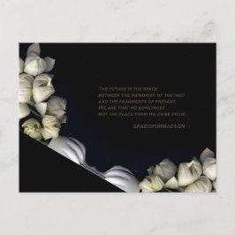 "Weißes Herz schwarz vom Mond" & Zukunft Postkarte