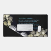 "Weißes Herz schwarz vom Mond" & Zukunft Schreibtischunterlage (Tastatur & Maus)