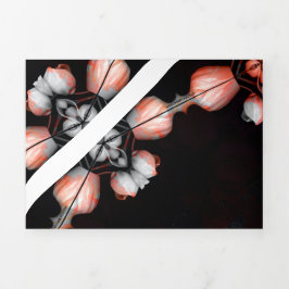 "Weißes Herz schwarz von Sonne" Decò & Future Dreifach Gefaltete Urlaubskarte