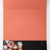 "Weißes Herz schwarz von Sonne" Decò & Future Dreifach Gefaltete Urlaubskarte (Innenseite Mitte)