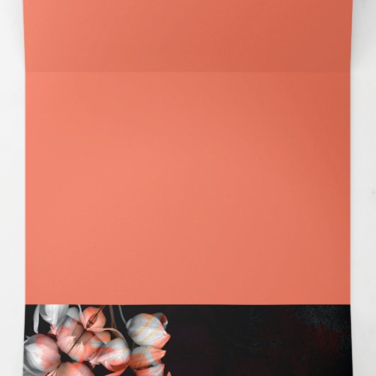 "Weißes Herz schwarz von Sonne" Decò & Future Dreifach Gefaltete Urlaubskarte (Innenseite Mitte)