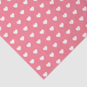 Weißes Herzmuster mit bearbeitbarer Hintergrundfar Seidenpapier (Ausschnitt)