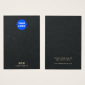 Weißes Hinzufügen eines Logos mit schwarzer Grafik (Vorne & Hinten)