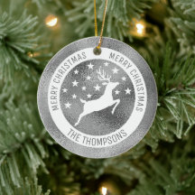 Weißes Hirsch - Imitate Silbergraue Folie (nicht e