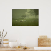 Weißes Hirsch Poster (Küche)